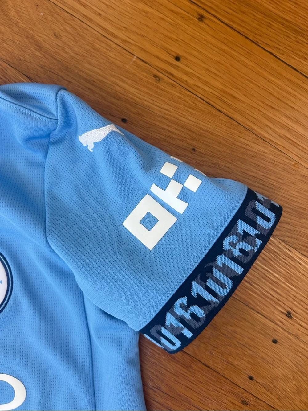 Puma Manchester City Home 2024 2025 Youth Soccer Jersey #5 John Stones 9 10
